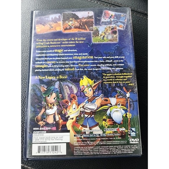 Jak and Daxter: The Precursor Legacy Sony PlayStation 2 PS2 CIB Manuel And Disc - Picture 2 of 5